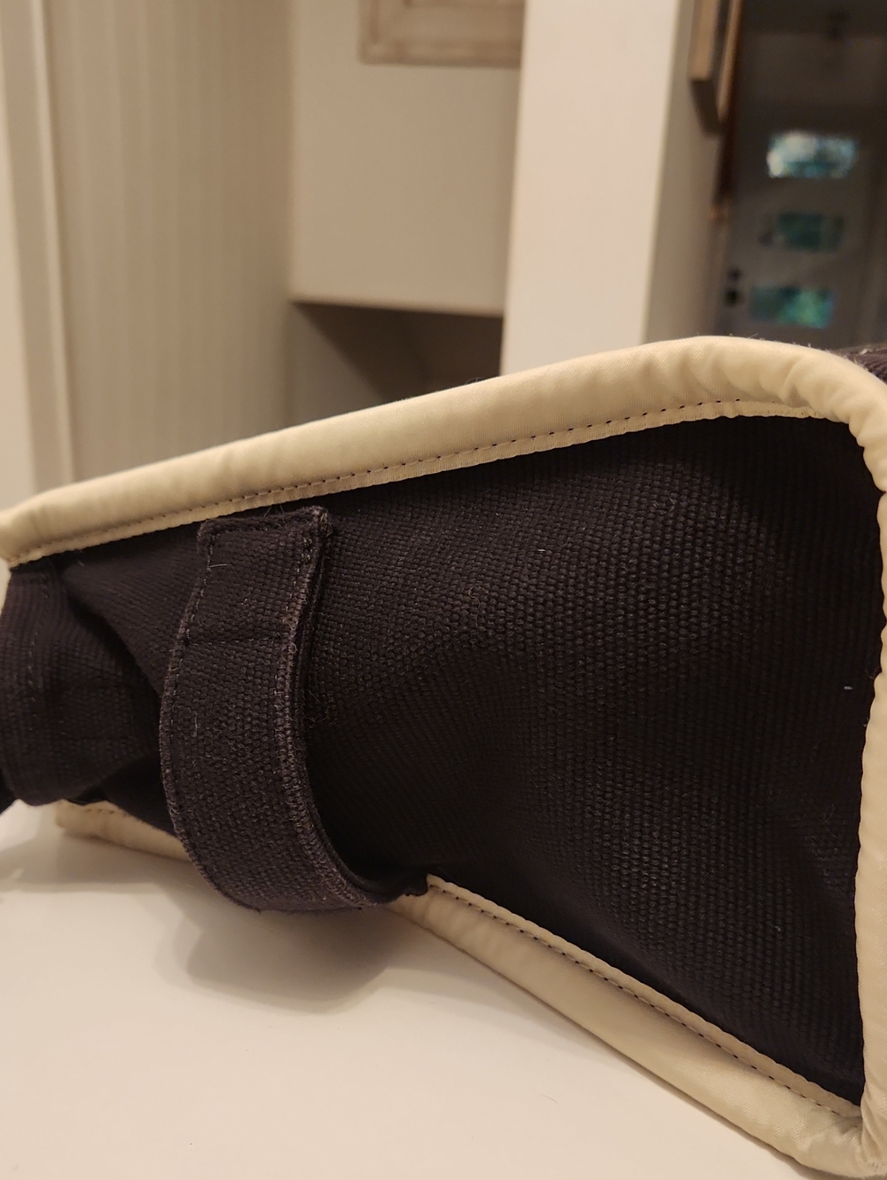 Marc Jacobs Black Canvas Tote with Cream Trim - The Tote Bag - Picture 10 of 13